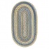 Capel Rugs American Legacy 7 Ft Round Natural Blue Area Rugs