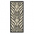 Nejad Rugs African Safari 3 X 8 Runner Zebra Ivory/black Area Rugs