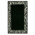 Nejad Rugs African Safari 5 X 8 Zebra Border Black/ivory Area Rugs