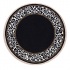 Nejad Rugs African Safari 5 Round Animal Skin Border Black/off White Area Rugs