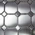 Diamond Tech Glass Metal Series Mosaic Octagon Dot