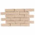 Rock  and  Rock Travertino Brick Mosaic Crema Tile  and  S