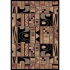 Dynamic Rugs Ancient Garden 2 X 4 Black Area Rugs