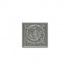 Mohawk Artistic Collection - Accent Statements - Metals Vintage Pewter Scrolling Leaf Decorative Insert Tile & Stone
