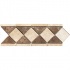 Mohawk Artistic Collection - Accent Statements - Stone Sand Walnut Diamond Travertine Border Tile & Stone