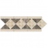 Mohawk Artistic Collection - Accent Statements - Stone Emperador Onyx Diamond Marble Border Tile & Stone