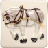 Original Style A La Ferme Clematis 4 X 4 Shire Horse Tile & Stone