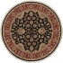 Jaipur Rugs Inc. Atlantis 8 Round Taj Ebony Red Area Rugs