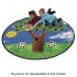 Flagship Carpets Alpha Tree 8 Ft Round Alpha Tree Area Rugs