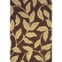 Delos, Inc. Bloom 7 X 10 O Natural Espresso Area Rugs