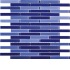 Mirage Tile Glass Mosaic Blends 5/8 X 4 Seaworld Tile & Stone