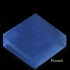 Mirage Tile Glass Mosaic Plain Color 1 X 1 Cobalt Blue Frosted Tile & Stone
