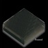 Mirage Tile Glass Mosaic Plain Color 1 X 1 Jet Black Frosted Tile & Stone