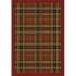 Orian Rugs Firenze 8 X 11 Plaid Allover Border Rouge Area Rugs