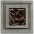 Miila Studios Aluminum Milan 4 X 4 Milan With Earth Crystals Tile & Stone