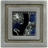 Miila Studios Aluminum Milan 4 X 4 Milan With Gypsy Silver Tile & Stone
