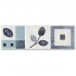 Dune Emphasis Ceramic Borders Professional 3 1/4 X10 Canada Azul Tile & Stone