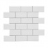 Adex Usa Hampton Mosaic 2 X 4 White Tile & Stone