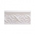 Adex Usa Hampton Listello Byzantine 3 X 6 White Tile & Stone