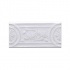 Adex Usa Hampton Listello Flower 3 X 6 White Tile & Stone