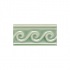 Adex Usa Hampton Listello Waves 3 X 6 Green Tile & Stone