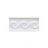 Adex Usa Hampton Listello Waves 3 X 6 White Tile & Stone