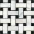 Maestro Mosaics Stone Basketweave Mosaic White Sta